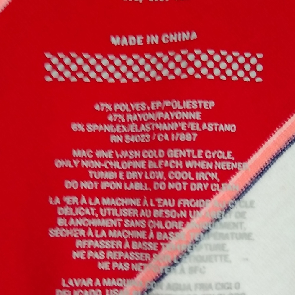 Old Navy A-line Skirt Red & White Medium - Picture 5 of 5